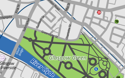 glasgow map